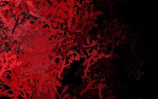 Темно Розовый Красный Вектор Элегантный Узор Деревьями Ветвями Совершенно Новая — стоковый вектор