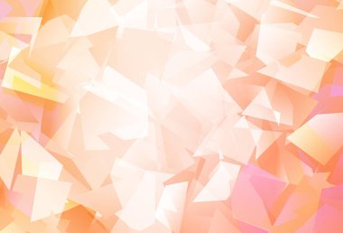Light Orange vektör soyut mozaik arkaplan. Çokgen tarzda tamamen yeni bir renk çizimi. Arkaplanlarınız için desenli desen.