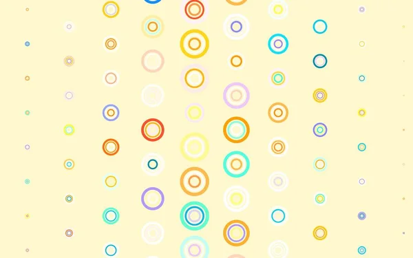 Heller Mehrfarbiger Vektorhintergrund Mit Blasen Abstrakte Illustration Mit Farbigen Blasen — Stockvektor