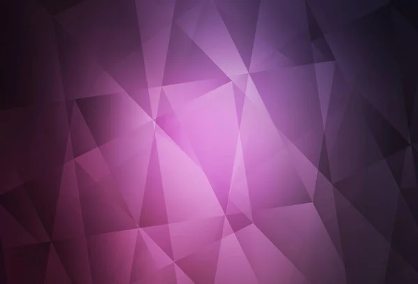 Fondo Abstracto Polígono Vectorial Rosa Oscuro Ilustración Colorida Estilo Poligonal — Vector de stock