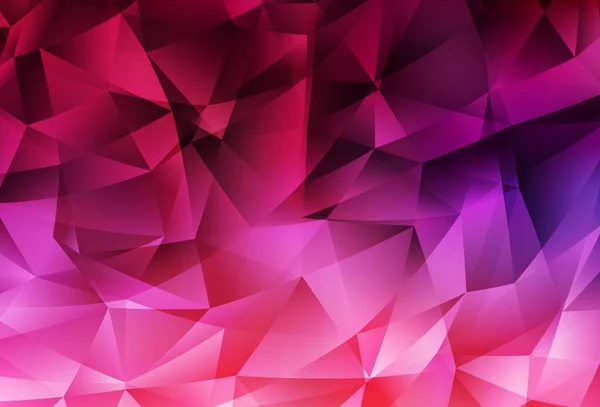 Violet Foncé Polygone Vectoriel Rose Mise Page Abstraite Illustration Colorée — Image vectorielle