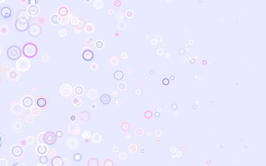 Açık mavi, daire şekilli kırmızı vektör düzeni. Doğa tarzında renkli baloncuklu soyut illüstrasyon. Fütürist reklamlar ve kitapçıklar için şablon.