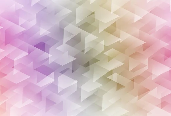 Licht Multicolor Vector Template Met Rhombus Rechthoeken Abstracte Achtergrond Met — Stockvector