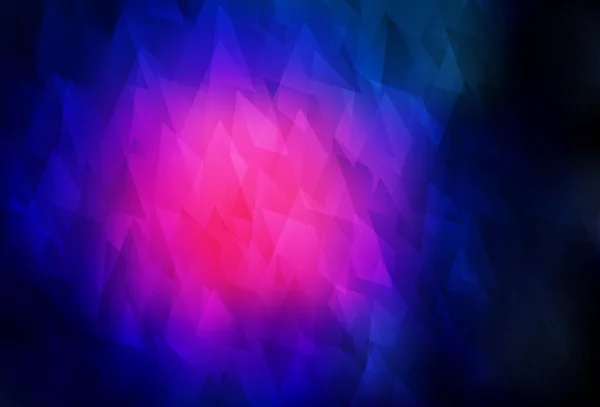 Dunkelrosa Blauer Vektorhintergrund Mit Raute Glitzernde Abstrakte Illustration Mit Rechteckigen — Stockvektor