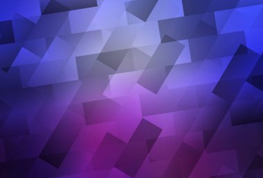 Açık Mavi, eşkenar dörtgenli kırmızı vektör arkaplanı. Dikdörtgenli soyut gradyan çizimi. Reklamınız, posteriniz, afişiniz için en iyi tasarım.