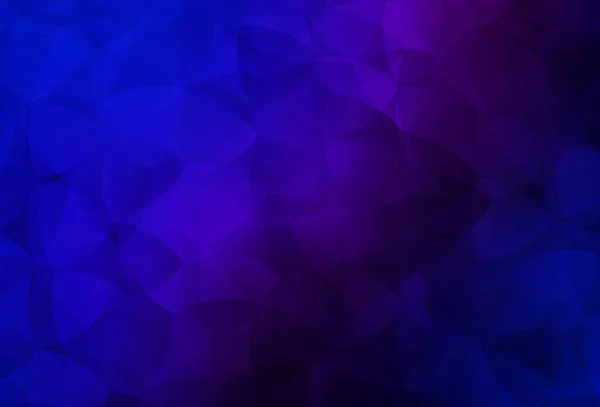 Темно Розовый Синий Векторный Многоугольник Фоне Современная Абстрактная Иллюстрация Треугольниками — стоковый вектор