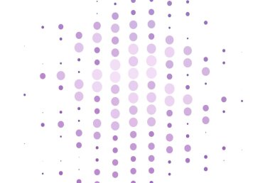 Dairesel açık mor vektör şablonu. Renkli su damlaları olan modern soyut çizimler. Güzel web siteleri için desen.