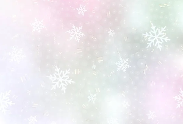 淡淡的粉红 黄色的矢量布局为新年风格 圣诞风格的设计与圣诞球 排版模板 — 图库矢量图片