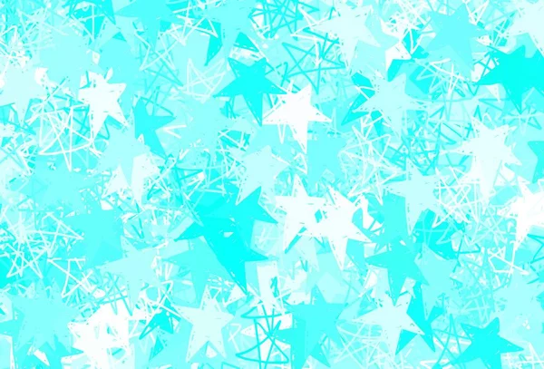 Fondo Vectorial Verde Claro Con Estrellas Colores Ilustración Colores Brillantes — Vector de stock