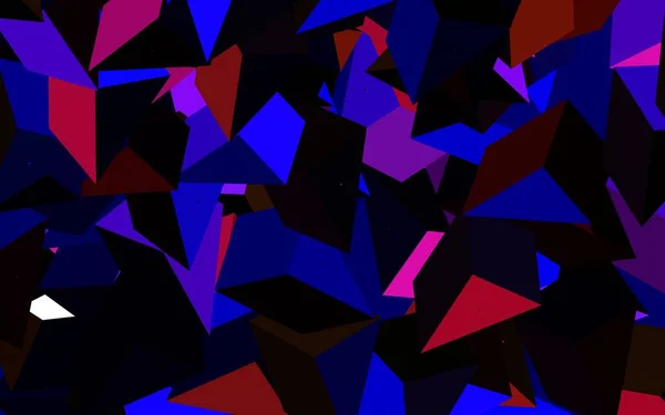 Σκούρο Ροζ Κόκκινο Διανυσματικό Φόντο Τρίγωνα Όμορφη Απεικόνιση Τρίγωνα Στυλ — Διανυσματικό Αρχείο