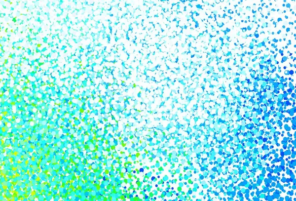Светло Голубая Зеленая Векторная Компоновка Кружочками Блестящие Абстрактные Иллюстрации Размытыми — стоковый вектор