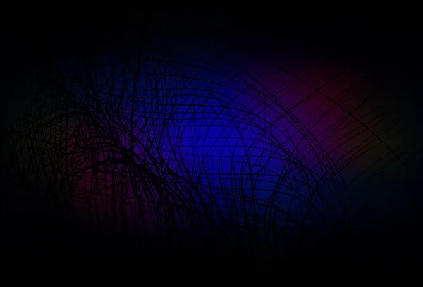 Bleu Foncé Texture Vectorielle Rouge Avec Des Lignes Courbes Échantillon — Image vectorielle