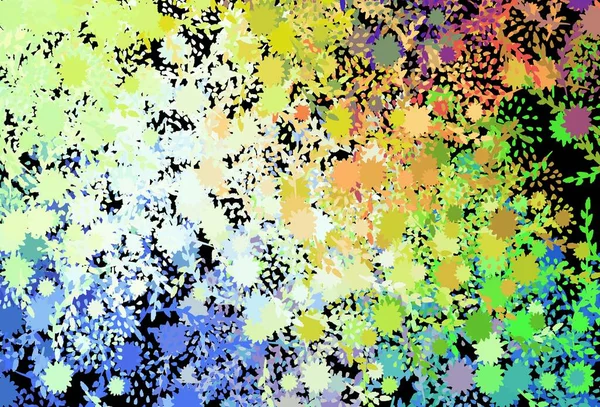 Тёмная Многоцветная Векторная Текстура Абстрактными Формами Современная Абстрактная Иллюстрация Красочными — стоковый вектор
