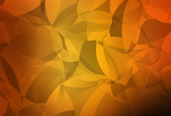 Dark Orange Vector Polygon Abstract Layout Ilustración Creativa Estilo Semitono — Archivo Imágenes Vectoriales