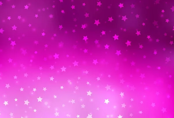 Motif Vectoriel Rose Clair Avec Flocons Neige Noël Étoiles Illustration — Image vectorielle