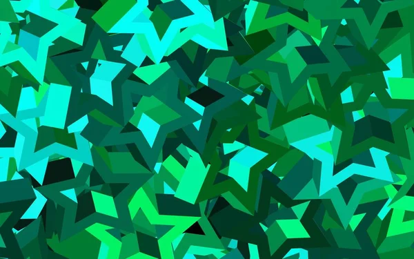 Tmavě Zelené Vektorové Pozadí Polygonálním Stylem Moderní Abstraktní Ilustrace Barevnými — Stockový vektor
