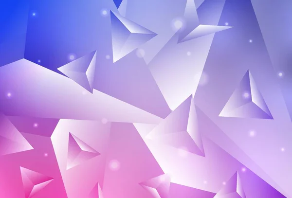 Luz Púrpura Textura Triángulos Gradiente Vectorial Rosa Ilustración Geométrica Creativa — Vector de stock