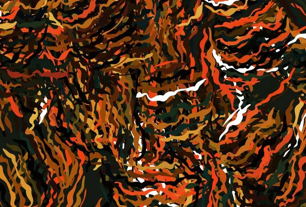 Темно Помаранчевий Векторний Фон Лініями Елегантна Яскрава Ілюстрація Градієнтними Лініями — стоковий вектор