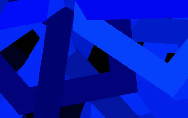 Patrón Vectorial Azul Oscuro Con Hexágonos Colores Diseño Estilo Abstracto — Archivo Imágenes Vectoriales