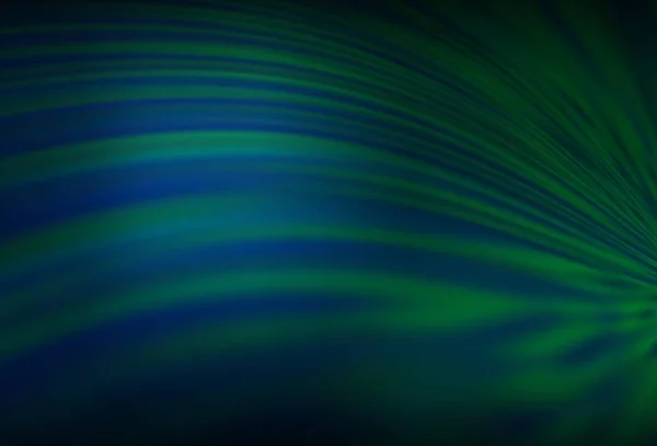 ダークブルー グリーンベクトルは明るいパターンをぼかした グラデーションのハーフトーンスタイルで創造的なイラスト 携帯電話の背景 — ストックベクタ