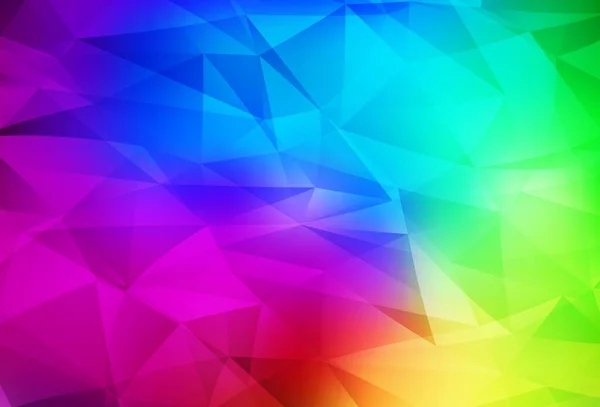 Mörk Multicolor Vektor Abstrakt Mosaik Bakgrund Glänsande Polygonal Illustration Som — Stock vektor