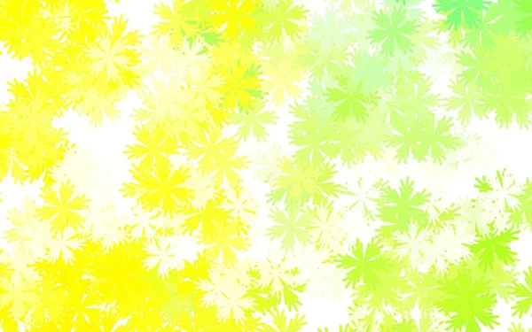 Verde Claro Patrón Natural Vector Rojo Con Flores Ilustración Colores — Vector de stock