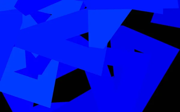 Fondo Vectorial Azul Oscuro Con Líneas Triángulos Gradiente Abstracto Ilustración — Vector de stock