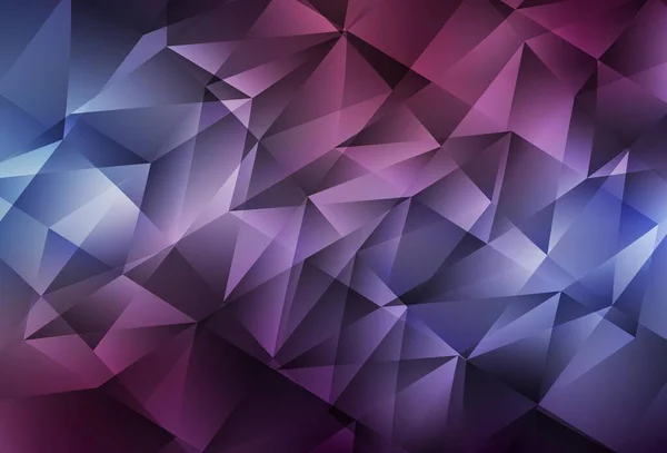 Fond Vectoriel Violet Foncé Avec Triangles Illustration Abstraite Scintillante Aux — Image vectorielle