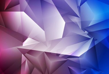 Koyu mavi, kırmızı vektör desenli ve çokgen. Soyut üçgenli dekoratif tasarım. İşiniz için en iyi akıllı tasarım.