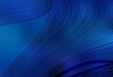 Eğri çizgileri olan hafif BLUE vektör arkaplanı. Eğimli çizgileri olan zarif parlak bir illüstrasyon. Markan için yeni kompozisyon.