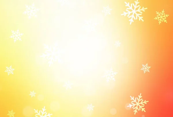 Hellrote Gelbe Vektortextur Geburtstagsstil Abstrakte Gradienten Illustration Mit Farbenfrohen Weihnachtssachen — Stockvektor