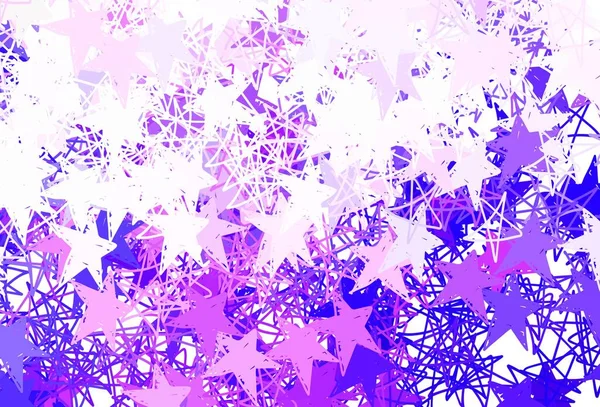 Hellrote Vektortextur Mit Schönen Sternen Dekorative Leuchtende Illustration Mit Sternen — Stockvektor