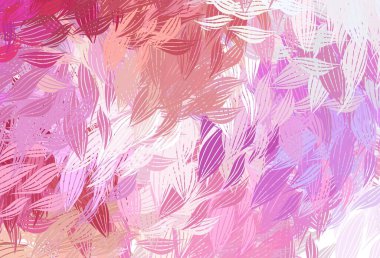 Açık kırmızı, soyut şekilli sarı vektör arkaplan. Renkli rastgele şekillerle modern soyut illüstrasyon. Duvar kağıtları için zarif tasarım.