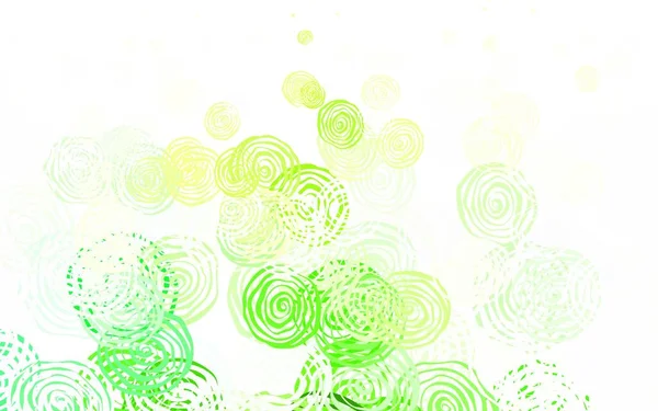Světle Zelená Žlutá Vektorová Abstraktní Pozadí Růžemi Zbrusu Nové Barevné — Stockový vektor