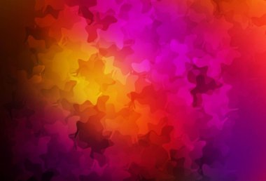 Koyu pembe, Memphis şekilli kırmızı vektör arkaplan. Modern tarzda değişen renkli kaotik formlar. Duvar kağıtları için zarif tasarım.