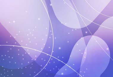 Açık Pembe, Mavi vektör çemberleri, soyut arkaplanda renkli gradyan çizgileri. Doğa tarzında renkli baloncuklu soyut illüstrasyon. Duvar kağıtları için zarif tasarım.