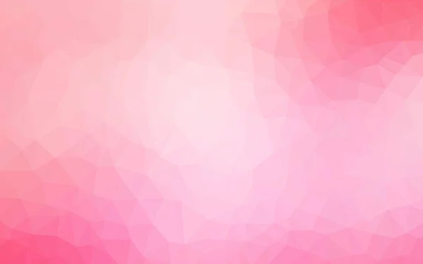 Plantilla Poligonal Abstracta Vectorial Rosa Claro Ilustración Colorida Estilo Abstracto — Vector de stock