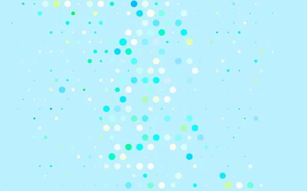 Light Blue Green Vector Glitter Abstract Illustration Blurred Drops Rain — Stock Vector