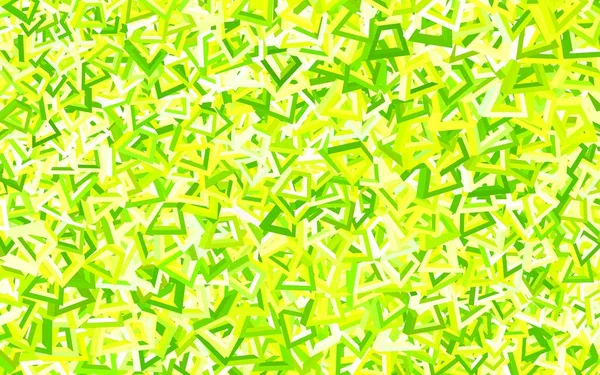 Светло Зеленый Желтый Векторный Фон Цветами Декоративный Дизайн Абстрактном Стиле — стоковый вектор