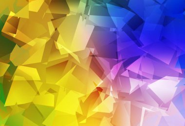 Koyu pembe, sarı vektör soyut çokgen arkaplan. Origami stilinde gradyan ile yaratıcı geometrik illüstrasyon. Arkaplanlarınız için desenli desen.