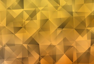 Açık sarı vektör düşük poli düzeni. Çokgen biçiminde, gradyan ile renkli çizimler. İşiniz için en iyi üçgen tasarım.