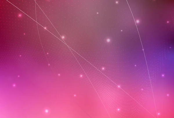 Dark Purple Pink Vektor Abstrakte Illustration Mit Farbigen Blasen Naturstil — Stockvektor