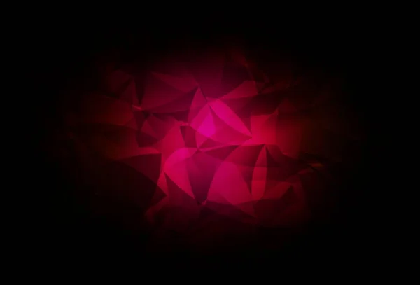 Dark Pink Vector Polygonal Template Shining Colorful Illustration Triangles Best — Stock Vector
