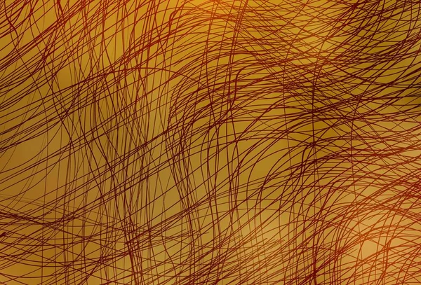 Gabarit Vectoriel Jaune Foncé Avec Lignes Rondes Échantillon Géométrique Coloré — Image vectorielle