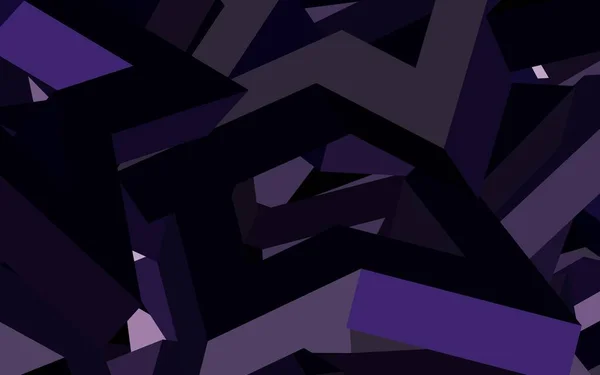 三角形の濃い紫色のベクトルレイアウト 三角形で抽象的なイラストをキラキラさせます ランディングページのためのモダンなテンプレート — ストックベクタ