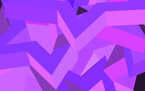 Modèle Vectoriel Violet Clair Avec Étoiles Ciel Illustration Abstraite Géométrique — Image vectorielle