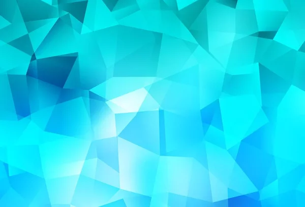 Modèle Polygonal Abstrait Vecteur Bleu Clair Illustration Polygonale Lumineuse Élégante — Image vectorielle