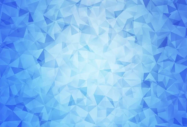 Ljusblå Vektor Polygon Abstrakt Layout Kreativ Geometrisk Illustration Origami Stil — Stock vektor