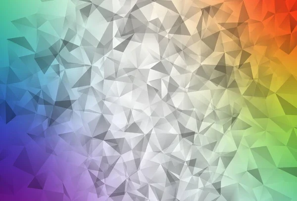 Шаблон Светлой Многоцветной Векторной Мозаики Совершенно Новая Цветная Иллюстрация Многоугольном — стоковый вектор
