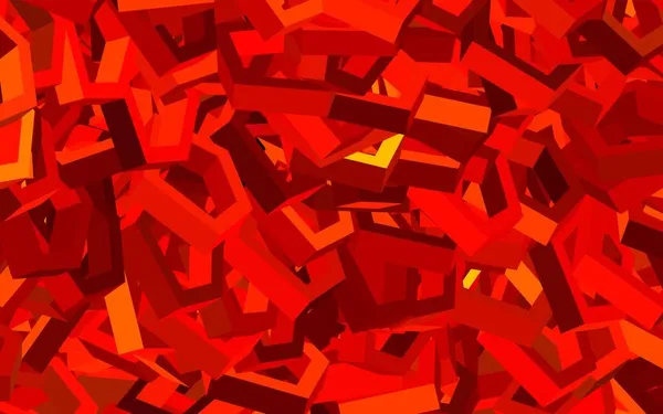 Темно Красный Векторный Фон Множеством Шестиугольников Блестящие Абстрактные Иллюстрации Шестиугольном — стоковый вектор